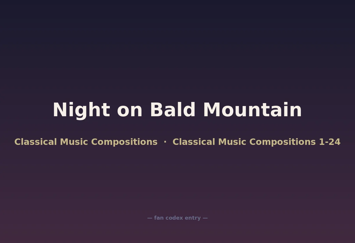 Night on Bald Mountain