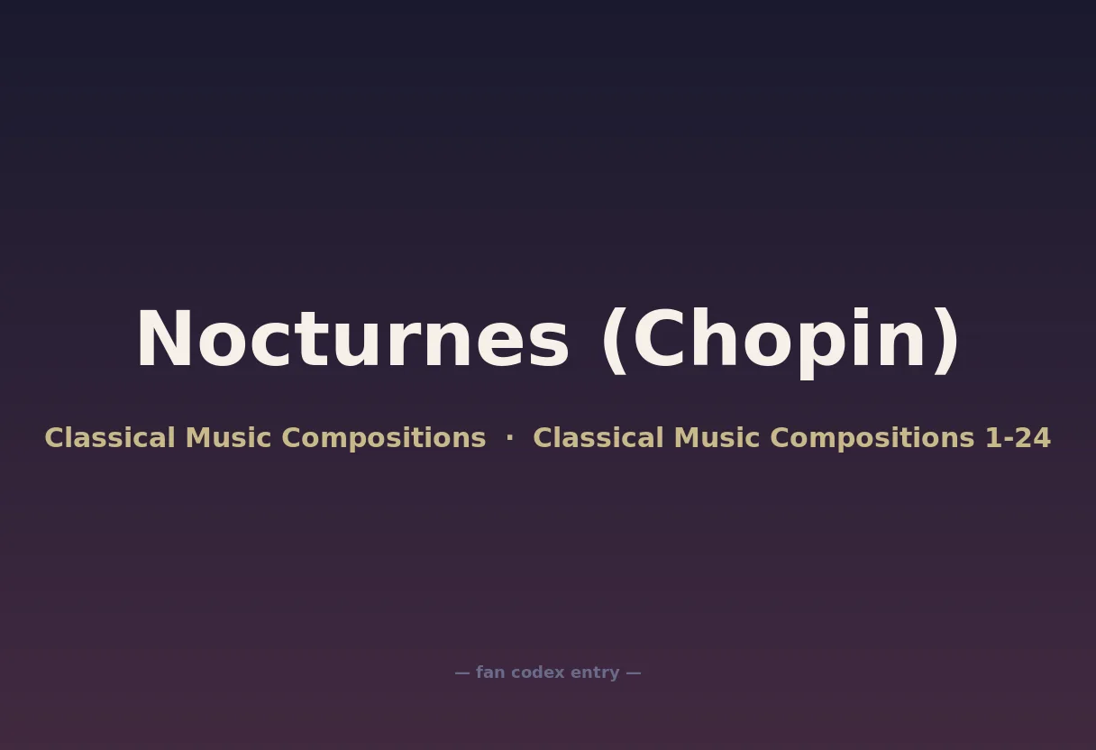 Nocturnes (Chopin)