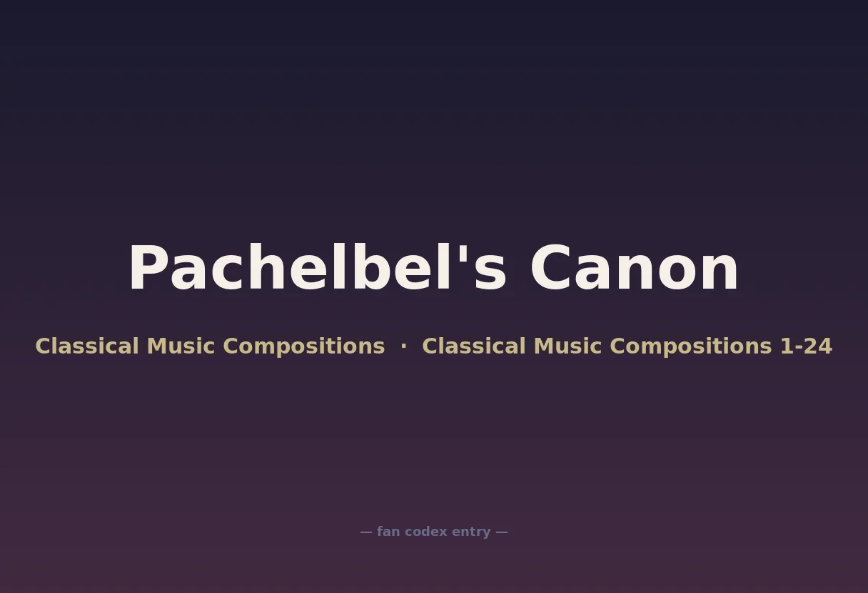 Pachelbel's Canon