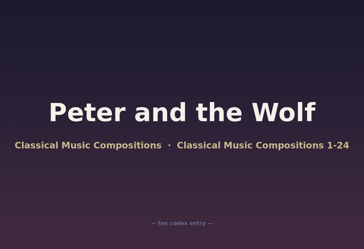 Peter and the Wolf
