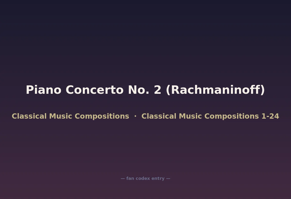 Piano Concerto No. 2 (Rachmaninoff)