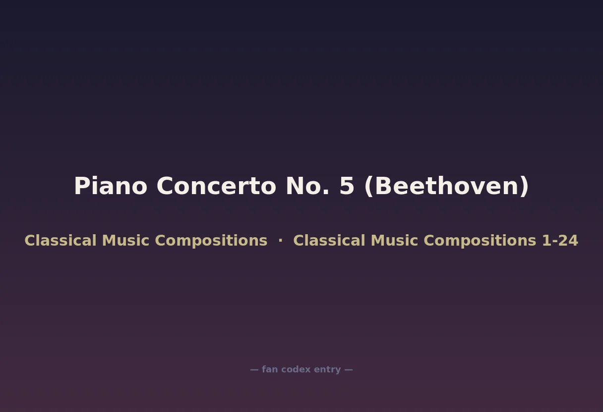 Piano Concerto No. 5 (Beethoven)