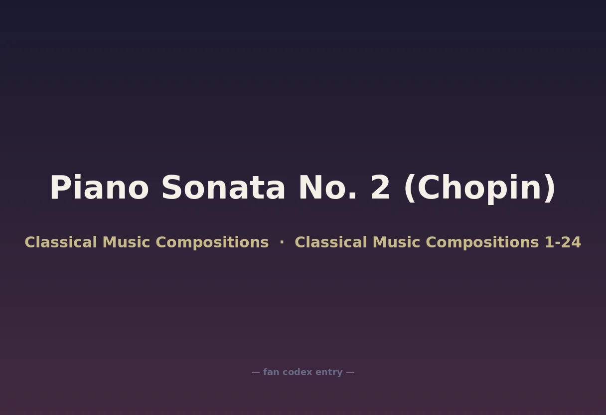 Piano Sonata No. 2 (Chopin)