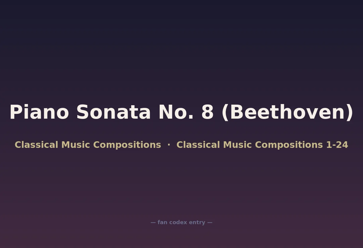 Piano Sonata No. 8 (Beethoven)