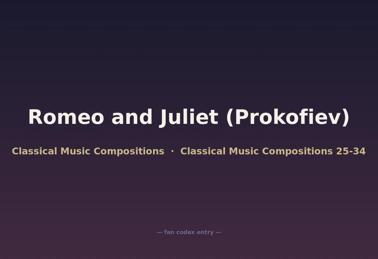 Romeo and Juliet (Prokofiev)