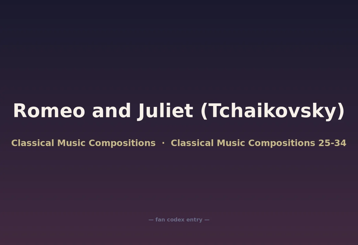 Romeo and Juliet (Tchaikovsky)